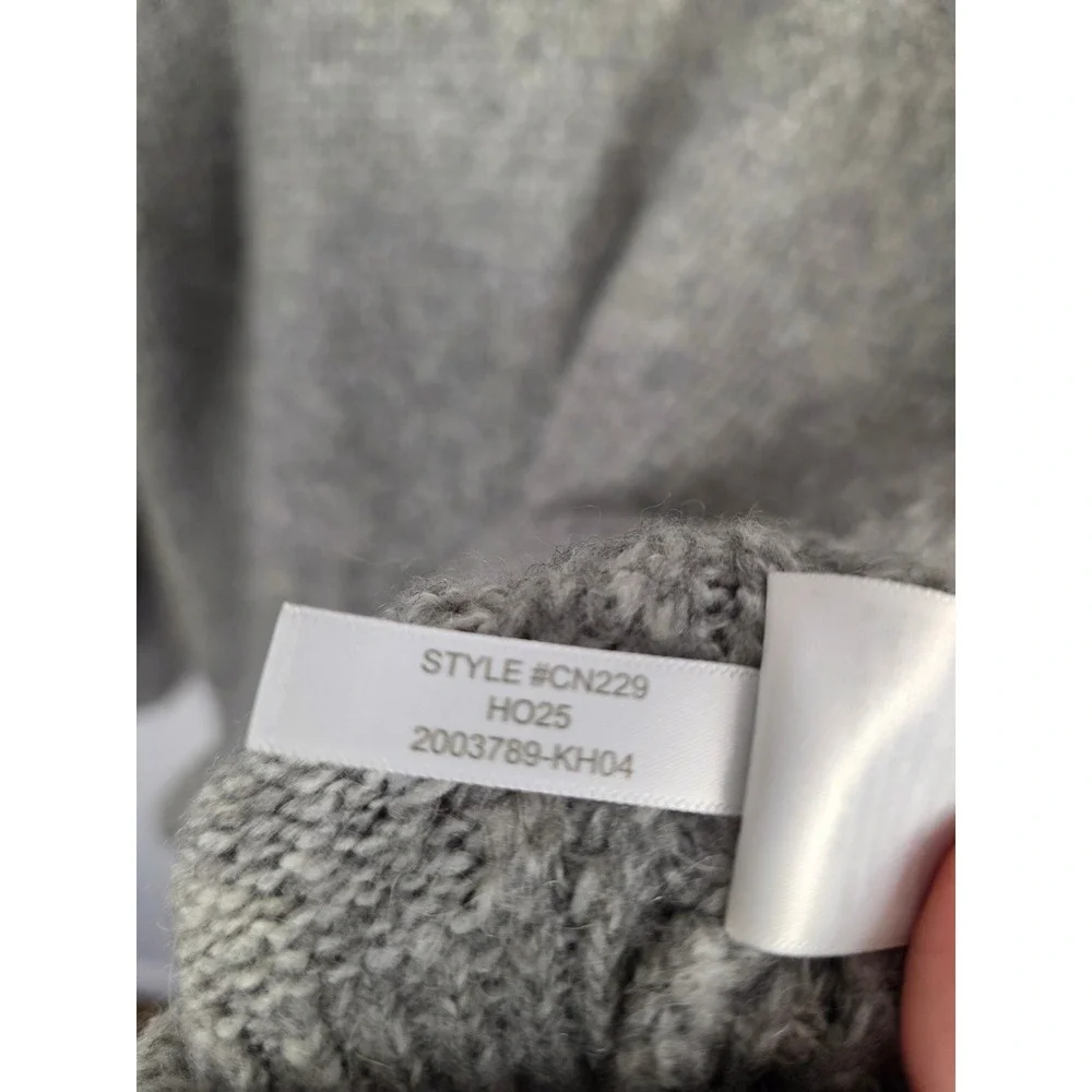 J.Crew Relaxed‎ Gray Merino Wool Alpaca Blend Oversized Crewneck Sweater Womens - Picture 8 of 8
